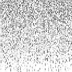 Minimalist vertical black lines and dots with varying lengths and densities on a white background creating a pattern vector © waqas
