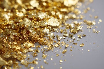 Glistening gold particles illuminate sophisticated backdrop for upscale branding, wedding stationery, promotional events, and elite advertising campaigns. Ideal for discerning design aficionados