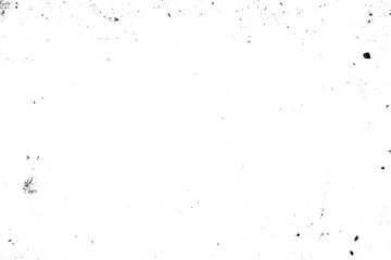 A textured white background with scattered dark specks and speckles.