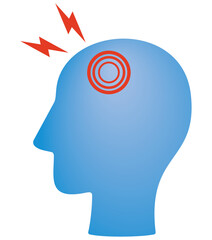 頭痛のイラスト