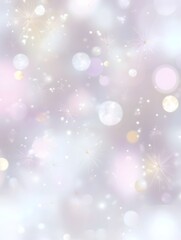 Obraz premium Ethereal Sparkle: Soft Pastel Bokeh with Starburst Accents and S