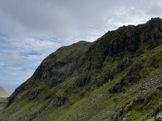 clouds over the mountains
