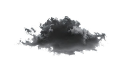 Dramatic Cloudscape: A solitary, dark and ominous cloud formation, a striking monochromatic representation, dominates a neutral expanse, evoking a sense of impending change and atmospheric phenomena.