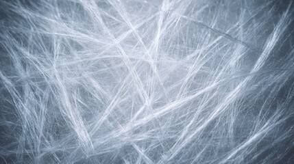 Close-up of interwoven translucent fibers creating a textured, ethereal effect.