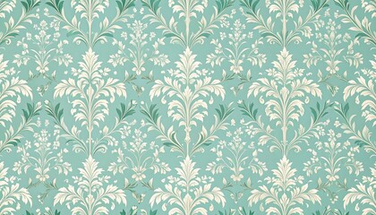 Elegant floral damask pattern