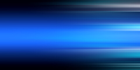 Digitally generated image of blue light and stripes moving fast
