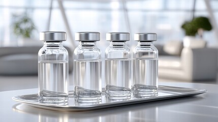 Scientific concept of peptide therapy targeting skin collagen synthesis and care