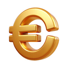 Obraz premium Elegant Golden Euro Symbol Against a Dark Background Representing European Finance and Economy