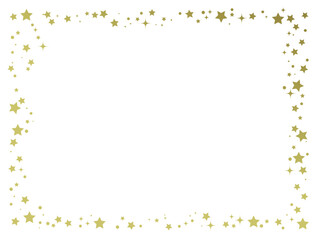 金色と星のキラキラフレーム