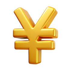 Fototapeta premium Golden Yen Symbol on Black Background for Finance Investment and Economy Concepts with 3D Rendering Illustration