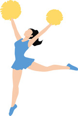  チアリーダーのイラスト