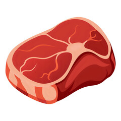 raw meat ,vector illustration white background