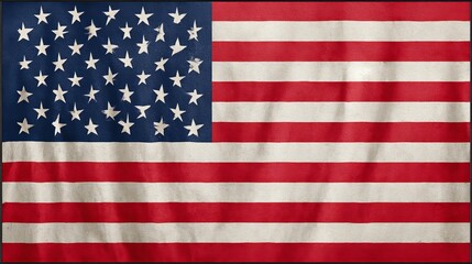 Obraz premium Iconic American Flag with Stars and Stripes Representing National Pride and Historic Symbolism
