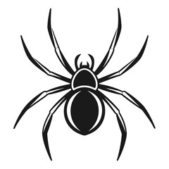Obraz premium Black spider graphic illustration arachnid insect