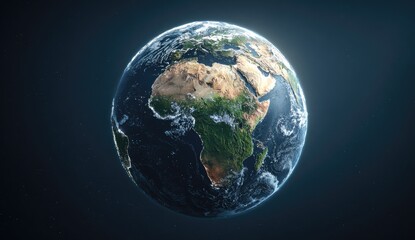 Earth, space, Africa, clouds, global, view, environmental, planet, background, sustainability,  poster