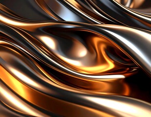 Abstract metallic folds