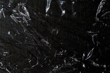 Plastic wrap creased background texture, backdrop design element
