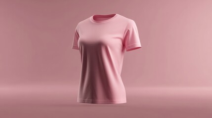flat lay female t-shirt mockup, front and rear shirt display on invisible mannequin
