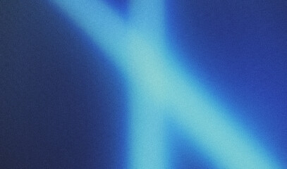 Blue blur abstract background with grainy noise texture