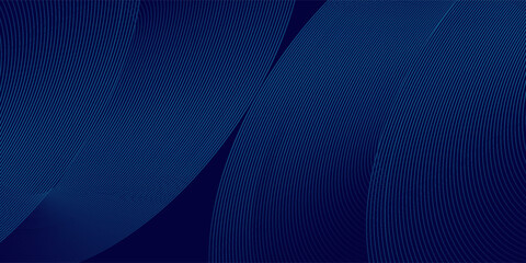 Abstract blue background with glowing curved lines. Shiny blue swirl curve lines design. Spiral lines. Geometric oval pattern. Futuristic technology concept. Vector illustration