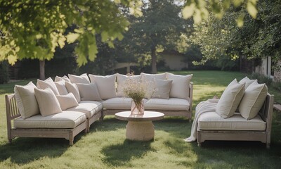 Outdoor Patio Furniture in the Garden