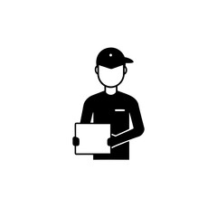 business man with laptop