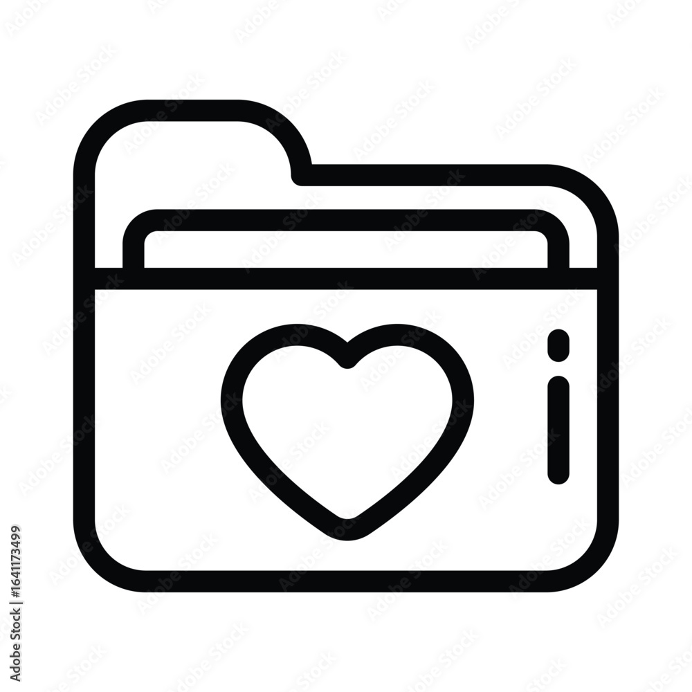 Poster document vector outline icon. eps 10 file