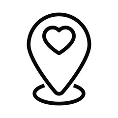 Map Vector Outline Icon. EPS 10 File