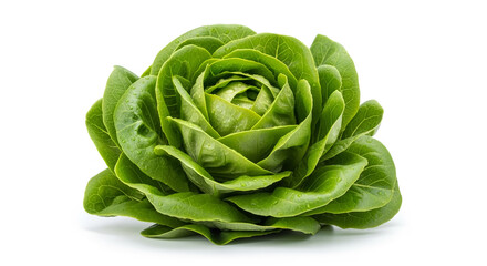 Fototapeta premium Crisp Butterhead Lettuce: Fresh Produce Photography