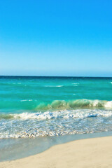 Varadeo, Cuba; 04.07.2023. Beautiful, colourful sunset on the beach in Varadeo, Cuba! Cote d'Azur of the Atlantic Ocean, next to the Caribbean Sea