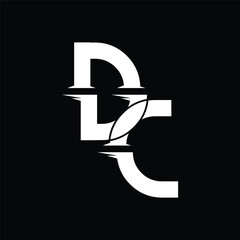 Initial letter DC logo design