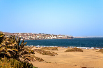 Sand Dunes, Maspalomas, Island Gran Canaria, Canary Islands, Spain, Europe.