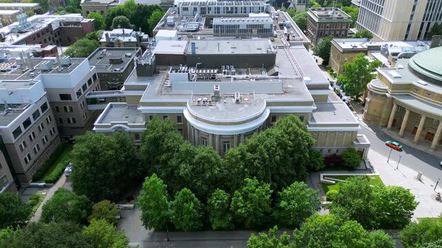 Aerial View of Sandford Fleming Building at the University of Toronto in Summer