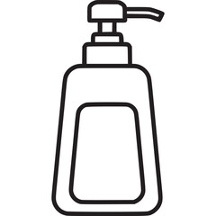 Soap bottle icon vector illustration design symbol isolated on white background for liquid pump container plastic clean hygiene wash hand gel lotion shampoo cosmetic product