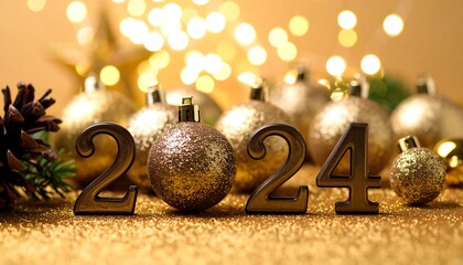 Gold 2024 holiday decorations