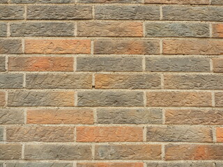 Modern facade with textured brick slips. Clean finish, clear lines. Copyspace