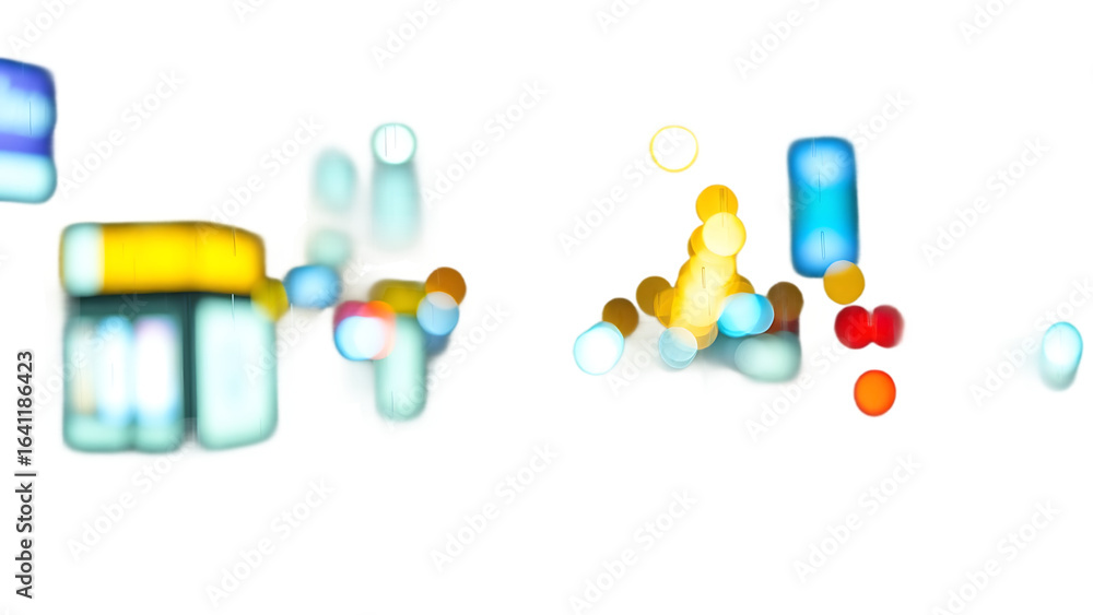 Poster rain effect overlay transparent background isolated on white background