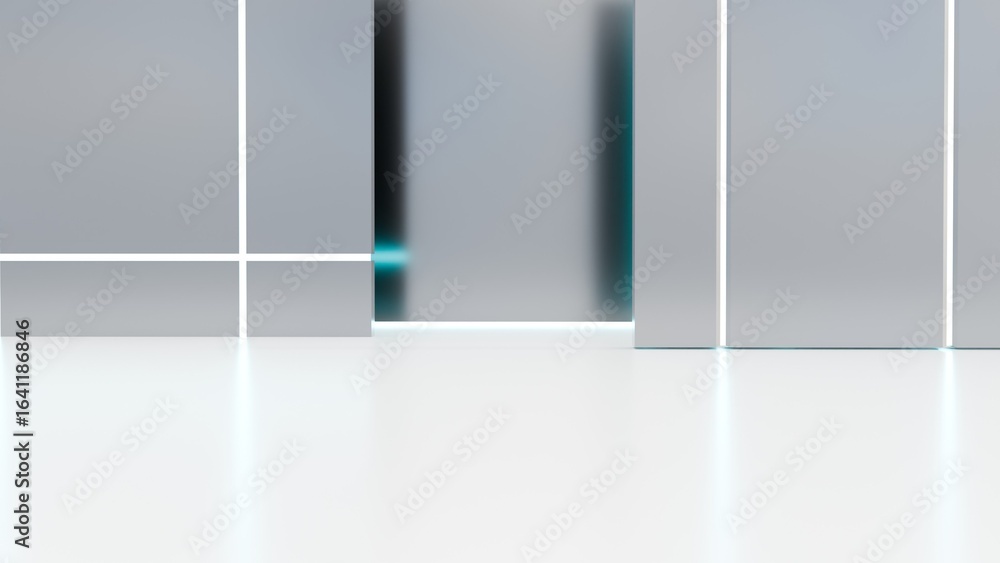 Aufkleber geometric abstract design featuring a series of vertical and horizontal rectangular shapes in gray