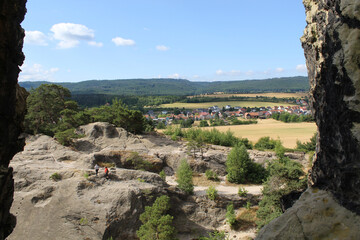 Aussicht auf das Dorf Timmenrode, Harz