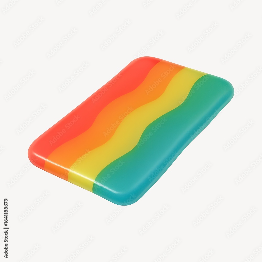 Poster colorful inflatable pool float