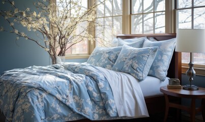 Luxurious Bedroom, Comfortable King Size Bed, premium cotton bed sheets, Residential hotel Interior