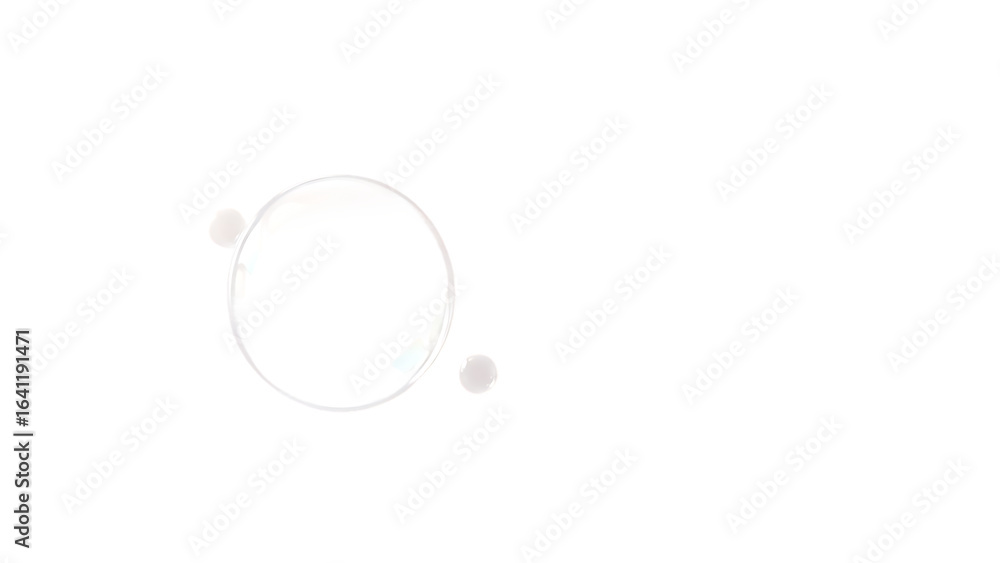 Poster transparent soap bubble pattern design element isolated on white background