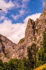 Paisaje en Bulnes, Picos de Europa.