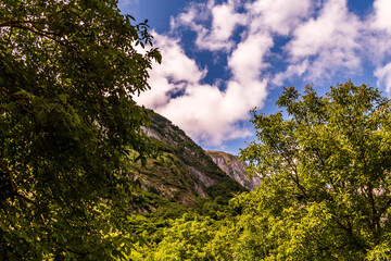 Paisaje en Bulnes, Picos de Europa.