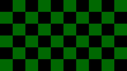 市松模様柄の背景素材 緑黒 16:9サイズ ベクター