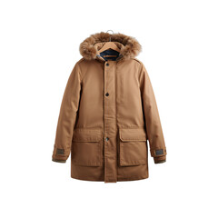 Winter Parka Jacket, isolated on transparent background