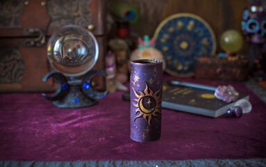 The Sahasrara chakra. A Candlelit Invocation. Purple Mysticism and Tools of Transcendence. Unlocking the Divine