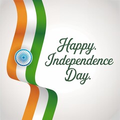 Happy Independence day Card 15 August India.