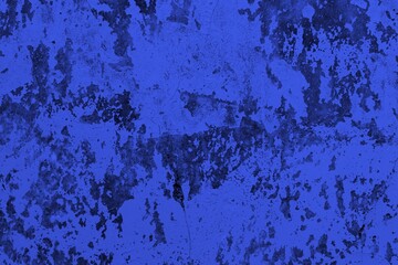 Fototapeta premium Close-up view of a blue textured wall showing rough patterns and intricate shadow details, offering a visually appealing background texture for versatile creative uses.