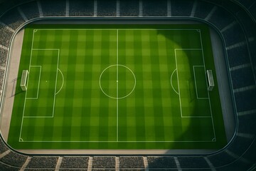 Obraz premium soccer football field
